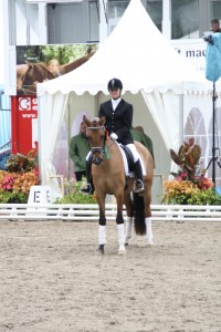 Dahlia auf dem Bundeschampionat in Warendorf (3-jährig)